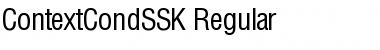 ContextCondSSK Regular Font