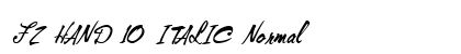 FZ HAND 10 ITALIC Normal preview