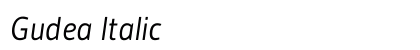 Gudea Italic preview