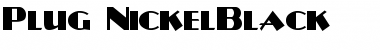 Download Plug-NickelBlack Font Download Plug-NickelBlack Font