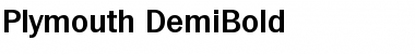 Plymouth-DemiBold Regular Font