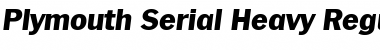 Plymouth-Serial-Heavy Font