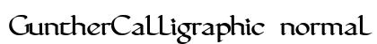 GuntherCalligraphic normal preview