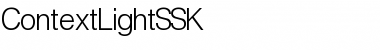 ContextLightSSK Font