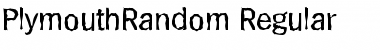PlymouthRandom Regular Font