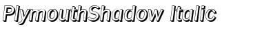 PlymouthShadow Font