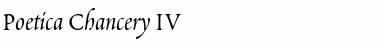 Poetica ChanceryIV Font