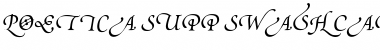 Poetica SuppSwashCapsIV Italic Font