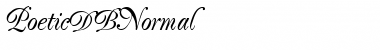 PoeticDB Regular Font
