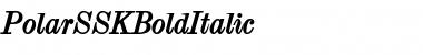 PolarSSK BoldItalic Font