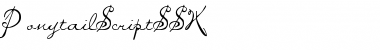 PonytailScriptSSK Regular Font