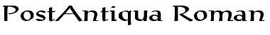 PostAntiqua-Roman Ex Regular Font