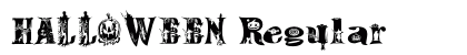 HALLOWEEN Regular Font Preview