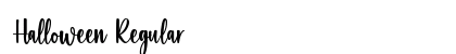 Halloween Regular Font Preview