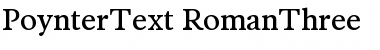 Download PoynterText-RomanThree Font