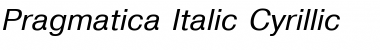 Pragmatica Italic Cyrillic Font