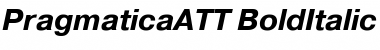 PragmaticaATT BoldItalic Font