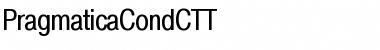 PragmaticaCondCTT Regular Font
