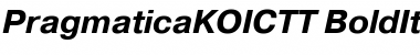 PragmaticaKOICTT Font