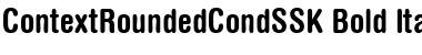 ContextRoundedCondSSK Bold Italic Font