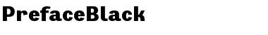 Download PrefaceBlack Font