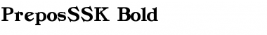 PreposSSK Bold Font