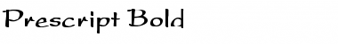 Download Prescript Bold Font