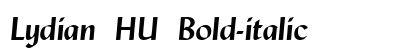 Lydian HU Bold-italic Preview