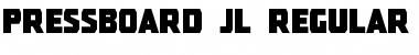 Pressboard JL Regular Font