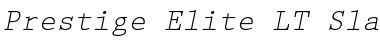 Prestige LT Elite Italic Font Prestige LT Elite Italic Font