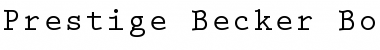 Prestige Becker Bold Font