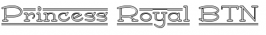 Princess Royal BTN Outline Font