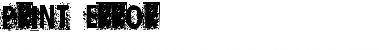 Print Error Font