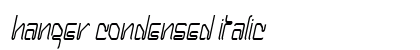 Hanger Condensed Italic Preview
