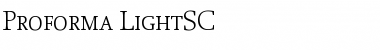 Proforma LightSC Font