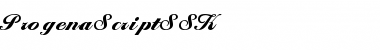 ProgenaScriptSSK Regular Font