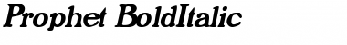 Prophet BoldItalic Font