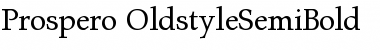 Prospero OldstyleSemiBold Font