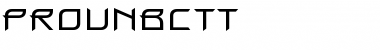 ProunBCTT Regular Font