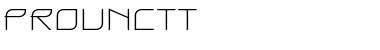 ProunCTT Font