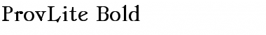 ProvLite Bold Bold Font