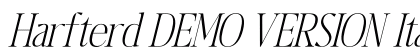 Harfterd DEMO VERSION Italic preview