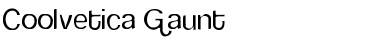 Coolvetica Gaunt Font