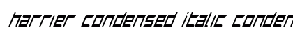 Harrier Condensed Italic Condensed Italic preview