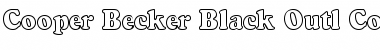 Cooper Becker Black Outl Cond Regular Font