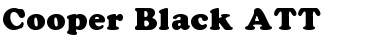Cooper Black ATT Regular Font