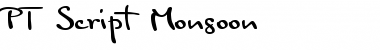 PT Script Monsoon Font