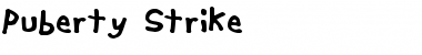 Download Puberty Strike Font