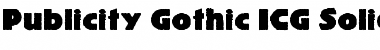 Publicity Gothic ICG Solid Regular Font
