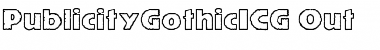 PublicityGothicICG Font